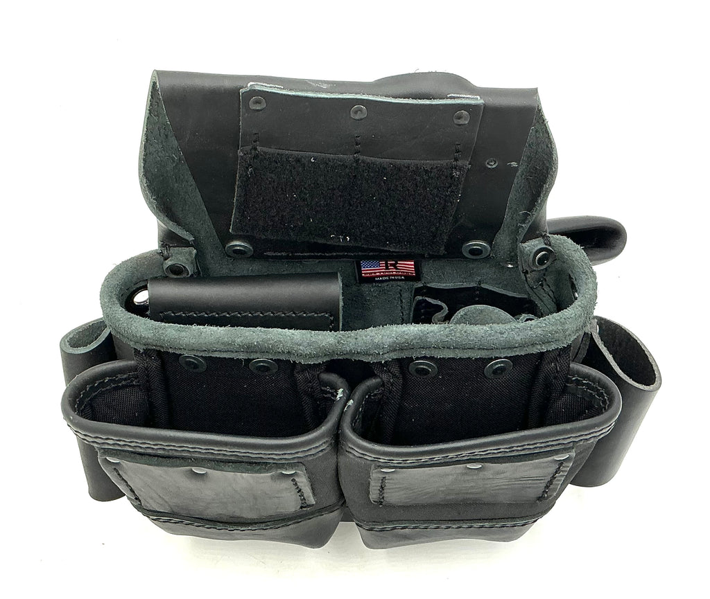 Tool pouch Raptor collection. Black leather /Tape Measure Holder/Extra Hammer Holder $10+