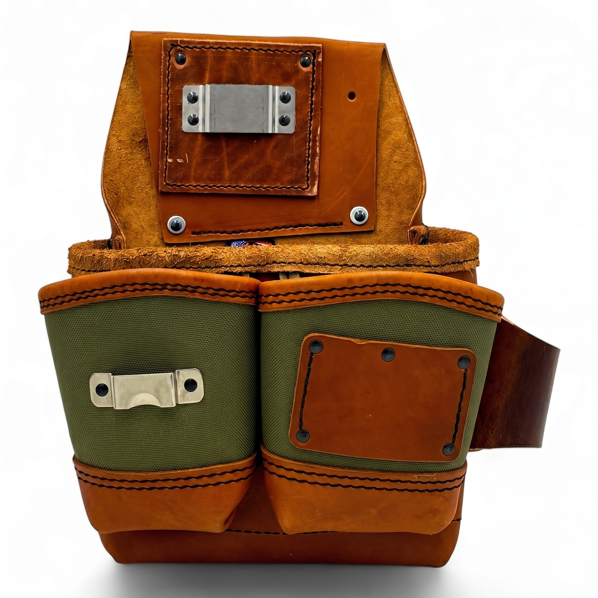 Leather Wood Framing Pouch