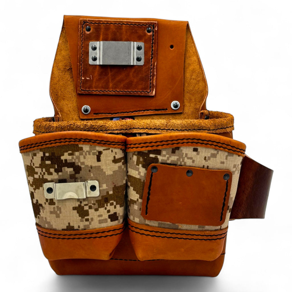 Leather Wood Framing Pouch