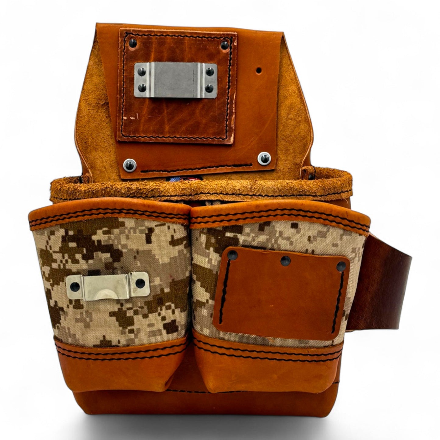 Leather Wood Framing Pouch