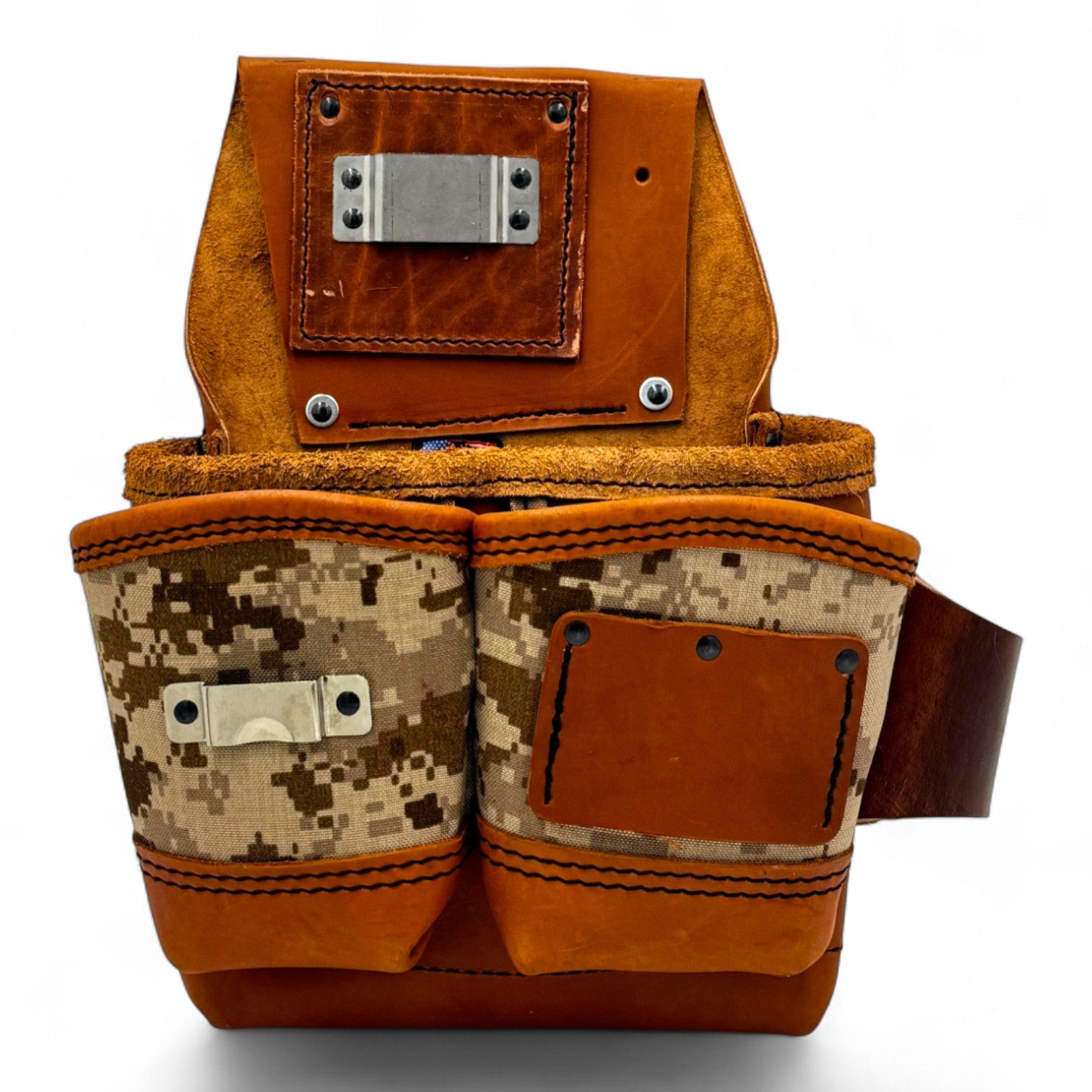 Leather Wood Framing Pouch