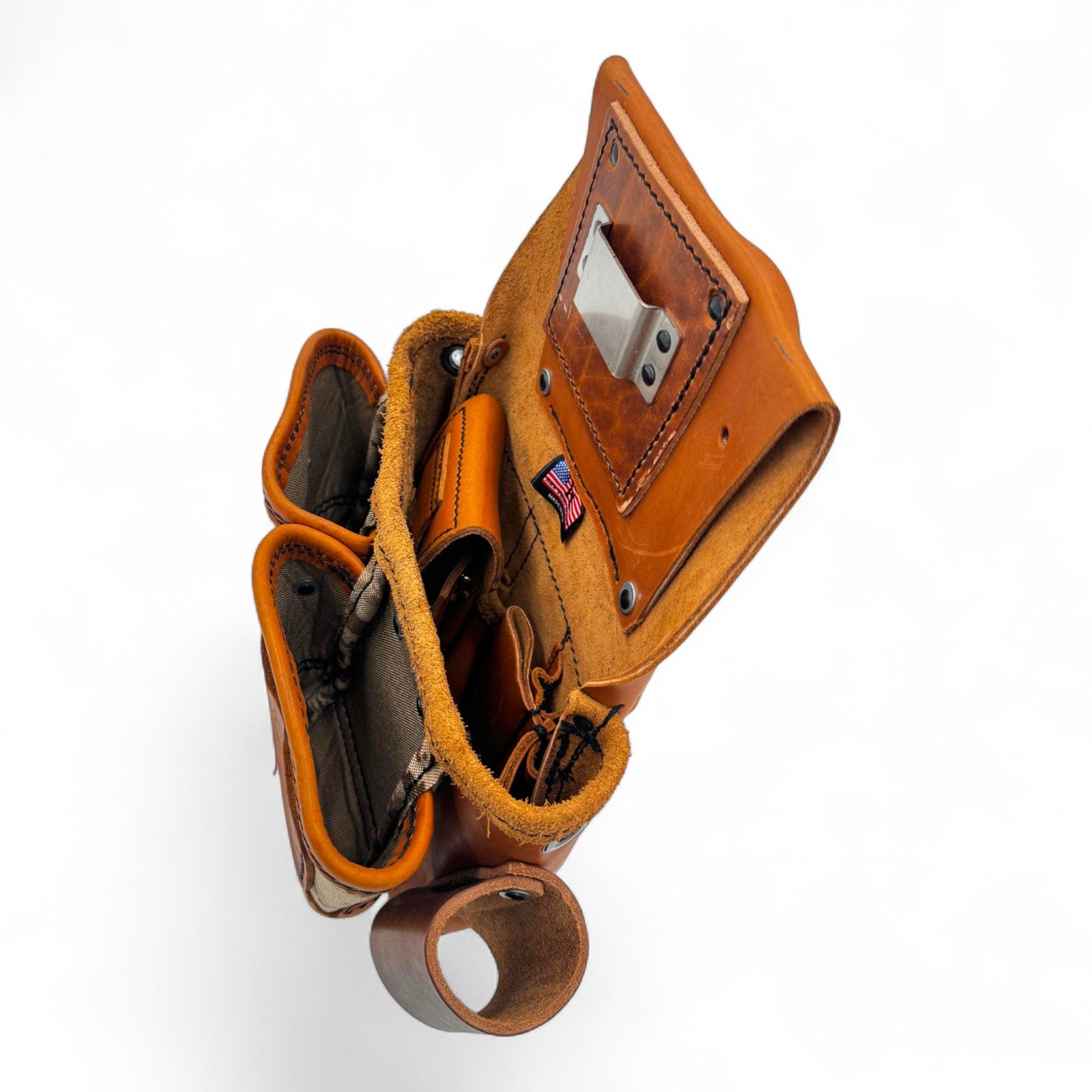 Leather Wood Framing Pouch